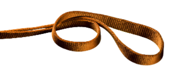 60cm – 19.0mm Orange Webbing Loops