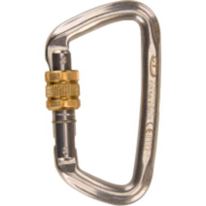 D-SHAPE - Stainless Steel Screw Gate Carabiner