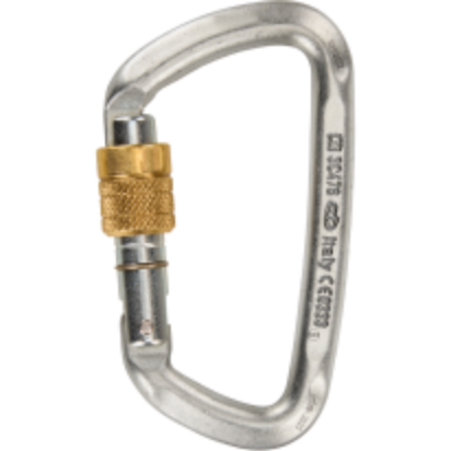 D-SHAPE - Steel Screw Gate Carabiner