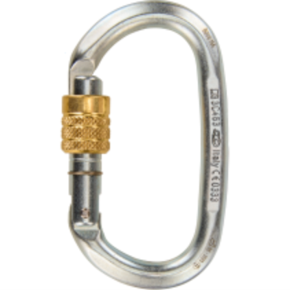 PILLAR - Steel Oval Screw Gate Carabiner